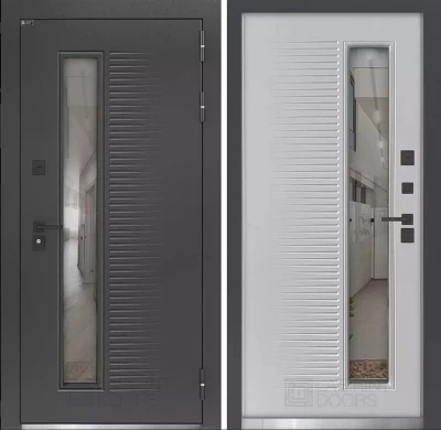 Дверь ФРОСТ со стеклопакетом