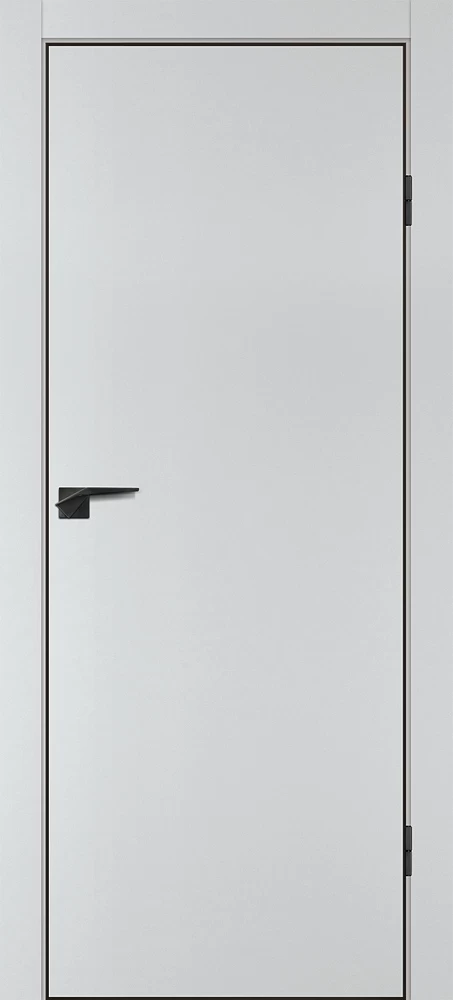 Фото Межкомнатная дверь P-1 кромка ABS черная c 4-х ст. Сапфир матовый