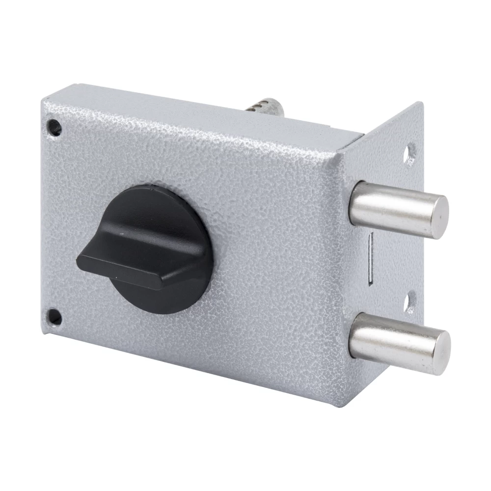 Фото Замок накладной цилиндровый ЗН1-1.2 ГЛ серый, 5 кл.