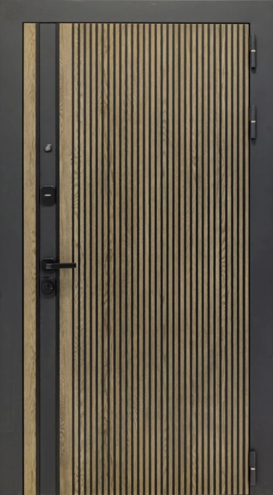 Входная дверь ДвериПРО Rosna СБ-1 (ст. белое, 16мм, беленый дуб) DPRO200515 внешняя сторона