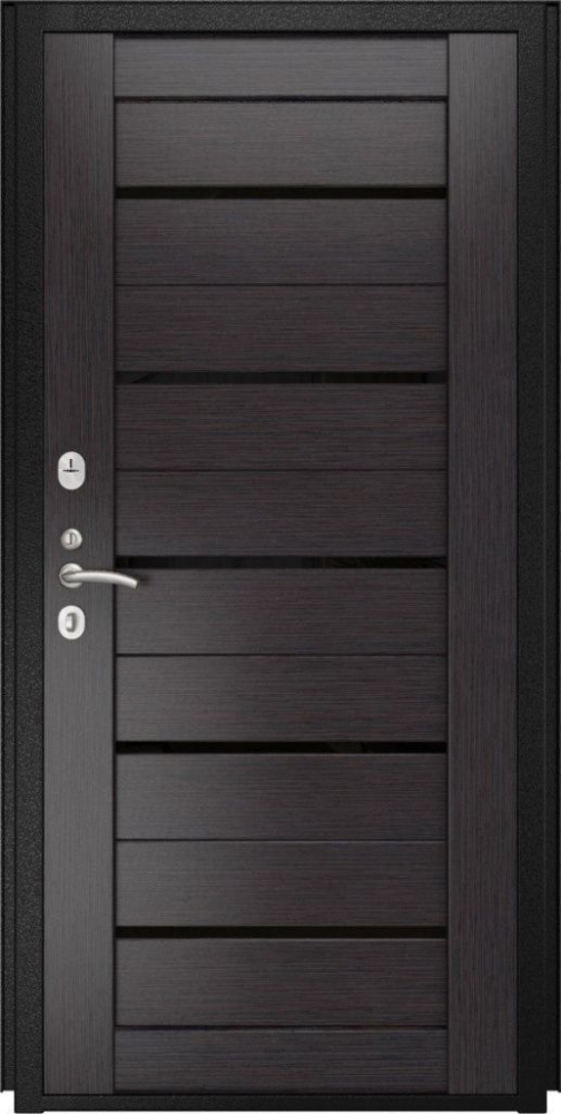 Входная дверь ДвериПРО Берген СБ-1 (лак.черное, 16мм, венге) DPRO196874 внутренняя сторона