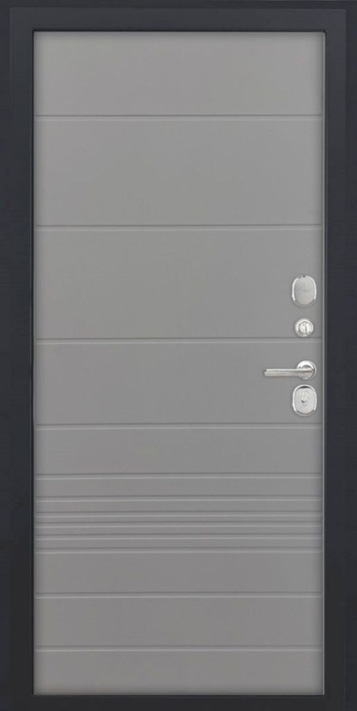 Входная дверь ДвериПРО L-Термо серебро ФЛ-700 (10мм, ясень грей) DPRO195484 внутренняя сторона