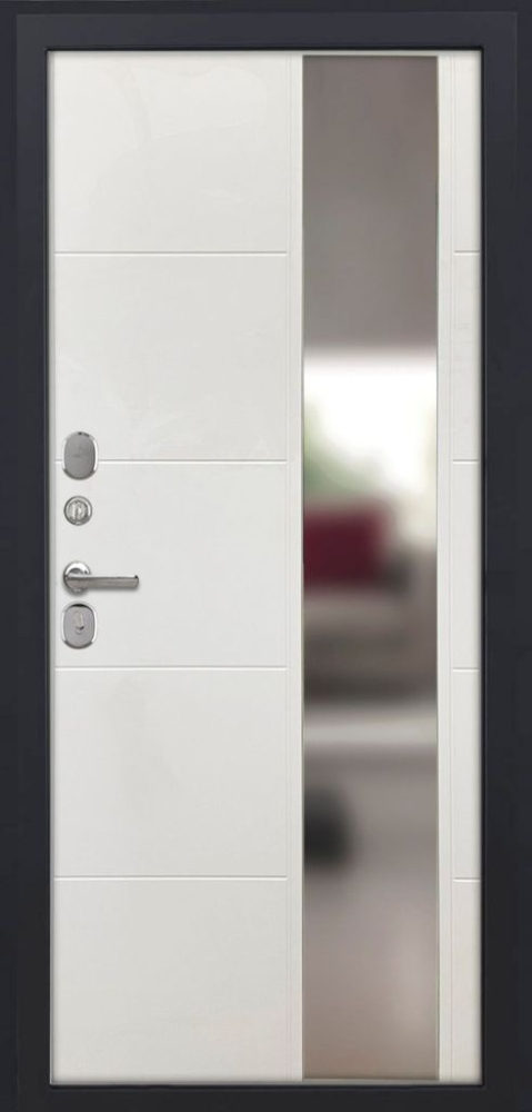 Входная дверь ДвериПРО L-43 ФЛЗ-649 капучино (зеркало) DPRO195747 внутренняя сторона