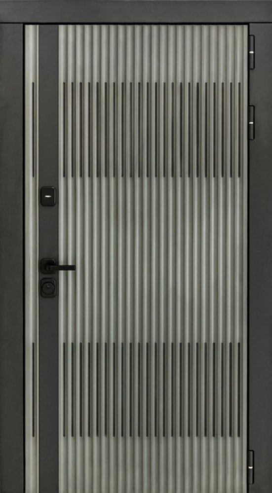 Входная дверь ДвериПРО Elfy СБ-1 (ст. белое, 16мм, беленый дуб) DPRO196855 внешняя сторона