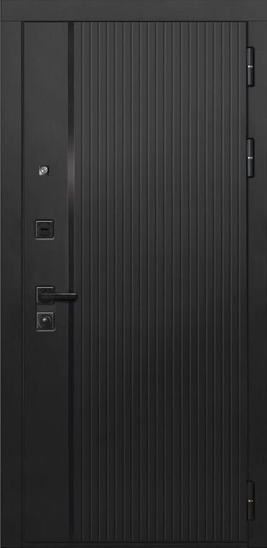 Входная дверь ДвериПРО L-45 СБ-1 (ст. белое, 16мм, капучино) DPRO195857 внешняя сторона